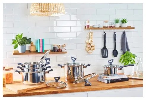 Tefal - Sada 10 ks hrncov DAILY COOK nerezová oceľ