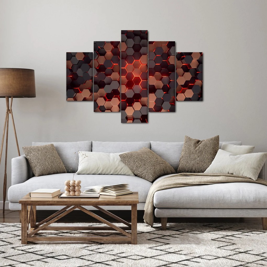 Obraz - Futuristická abstrakcia (150x105 cm)