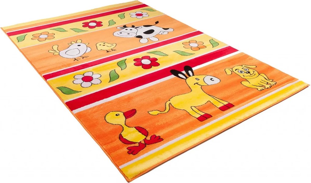 TA Koberec C798B ORANŽOVÝ KINDER CFV Rozmer: 140x190 cm