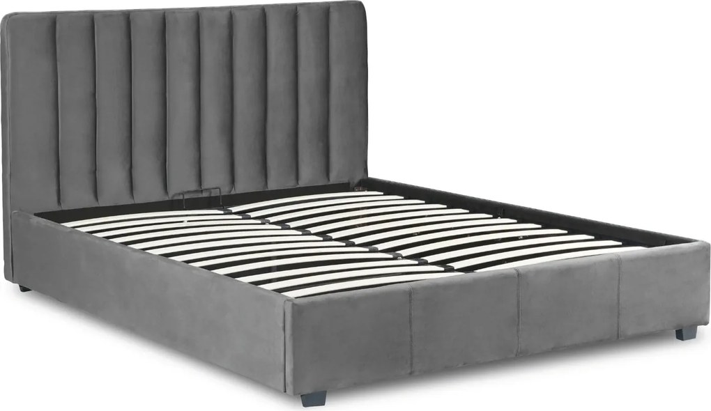 Vintino Moderná čalúnená posteľ BELISIMA (120×200 cm)-sivá