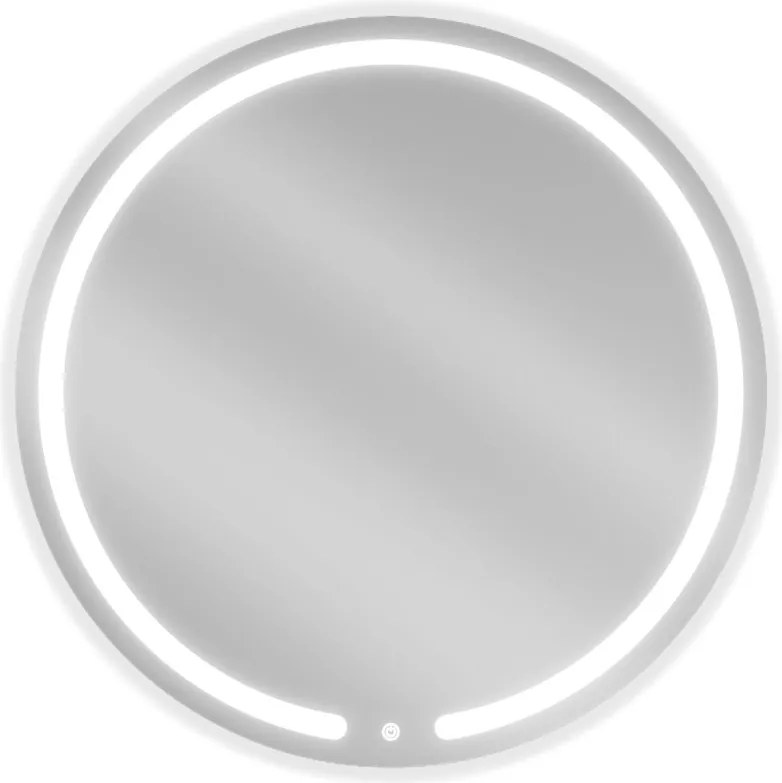Mexen Rose kúpeľňové zrkadlo s podsvietením, okrúhle 80 cm, LED 6000K, proti zahmlievaniu - 9810-080-080-611-00