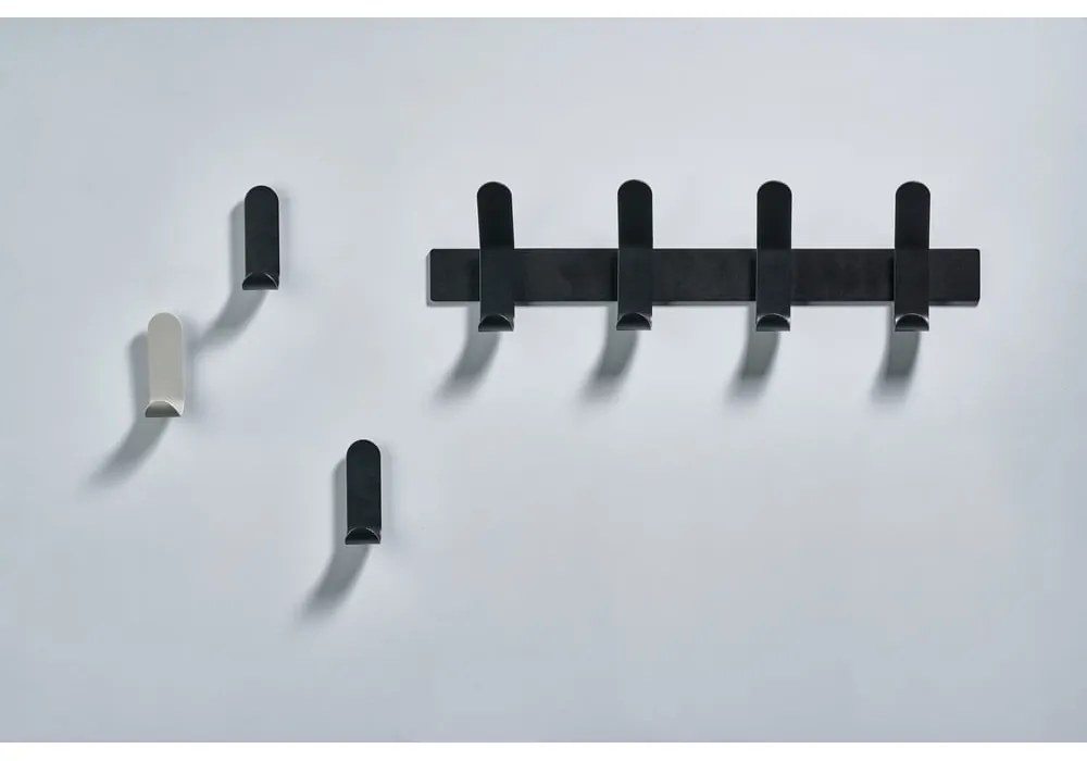 Čierny oceľový vešiak na stenu Zone A-Rack