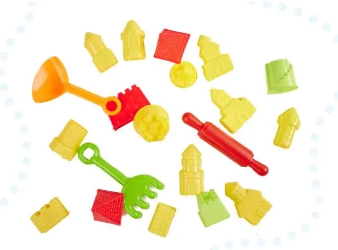 KIK Magický kinetický piesok 750g + formičky - súprava zámok
