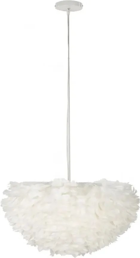 Závesný luster Feathry 60 cm biely