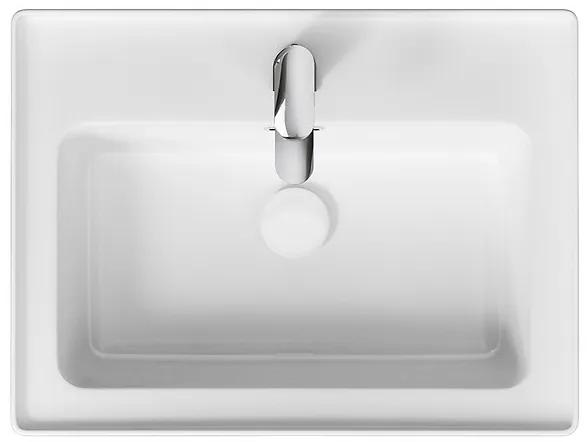 Cersanit Crea, závesná skrinka s umývadlom 60cm, set B114, dub, S801-288