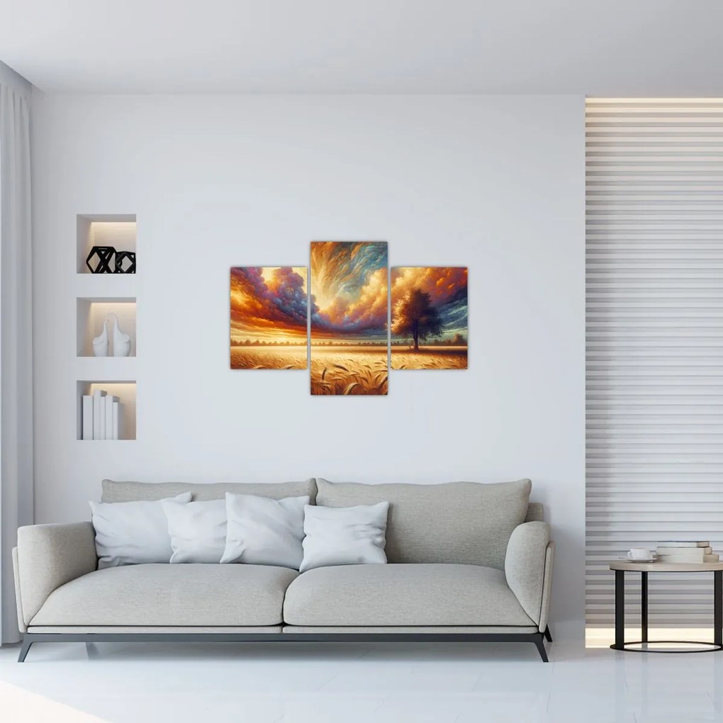 Obraz – Strom na poli (90x60 cm)