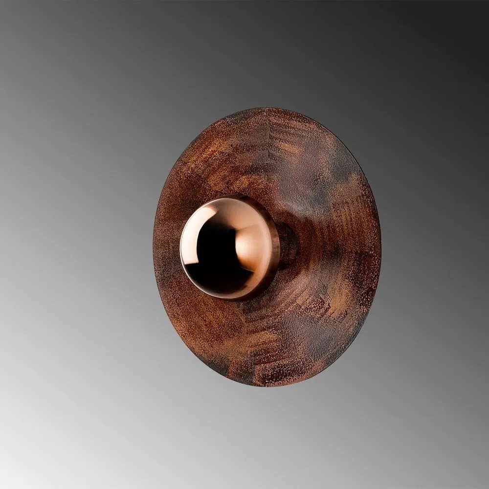 Nástenné svietidlo v medenej farbe ø 28 cm Kurt – Opviq lights
