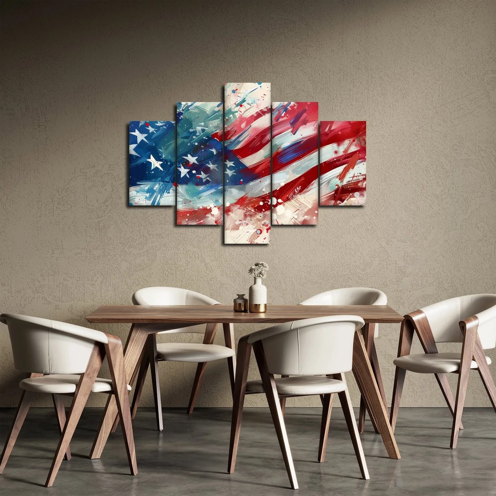 Obraz - Vlajka USA (150x105 cm)