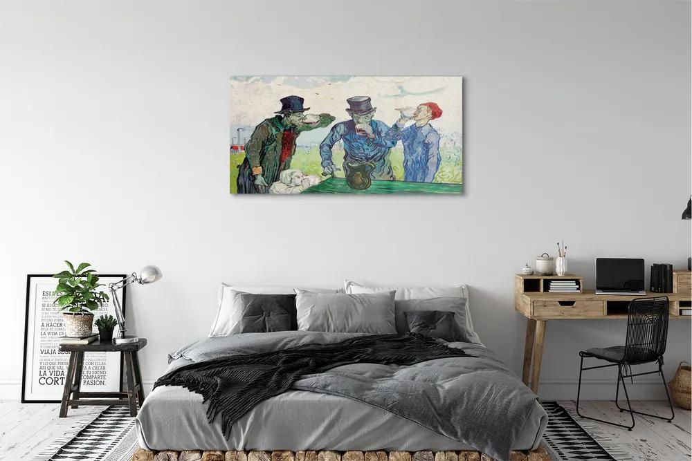 Obraz plexi Umenie muži stretnutie 125x50 cm