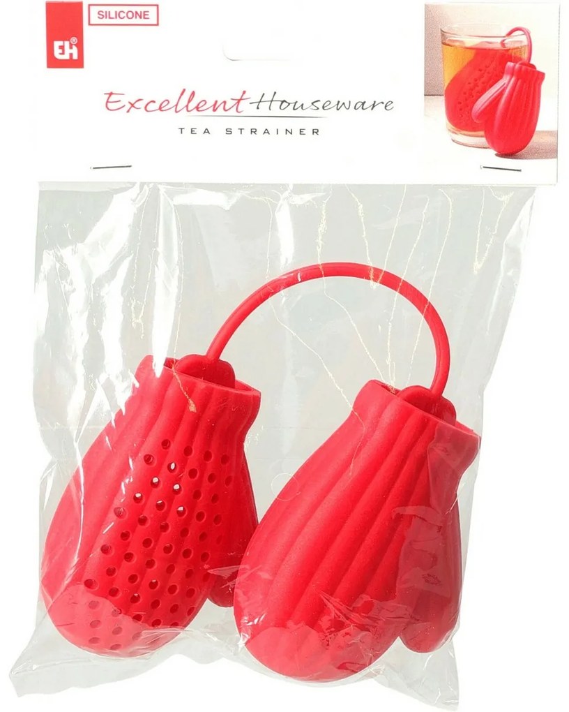 Súprava 2 silikónových sitiek na čaj Palčiaky