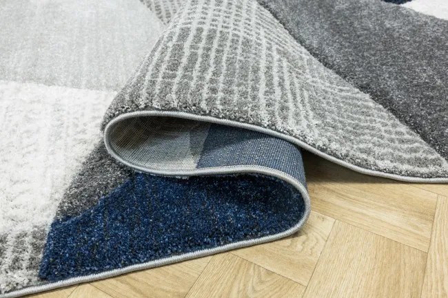 Koberec Kandy N390A sivý / modrý