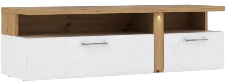 TV stolík Tuluza TUZT121B biela/artisan