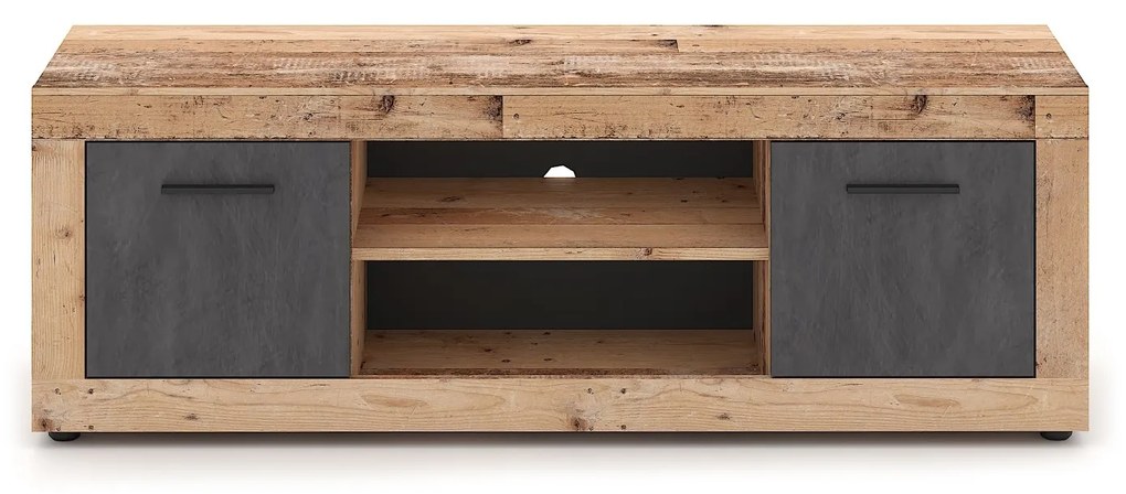 TV stolík Luna 140 cm dub Matera svetlý/antracit