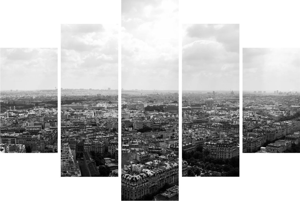Obraz - Strechy domov v Paríži (150x105 cm)