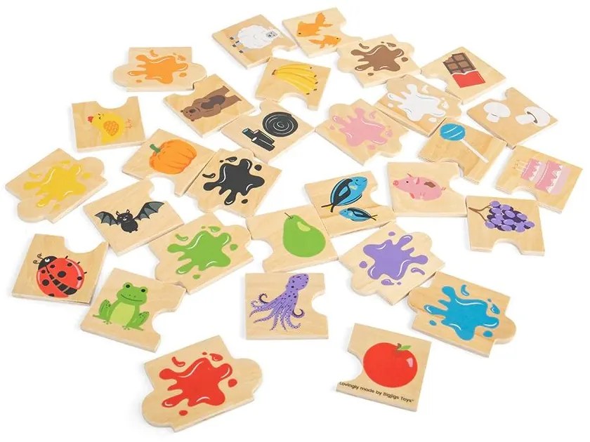 Bigjigs Toys Didaktické puzzle Farby