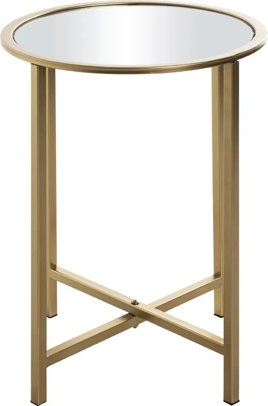 Okrúhly odkladací stolík Lagos 39 cm, zlatý