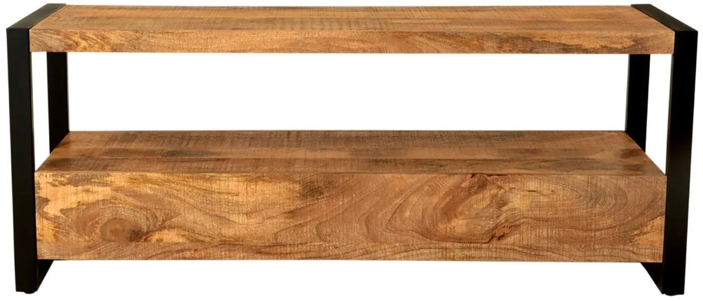 furniture-nabytek.cz - Rustikální tv stolek z dřeva mango 150x60x45