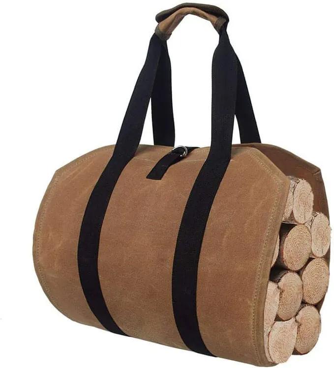 FIREWOOD Bag Taška na drevo hnedá - nosič na drevo