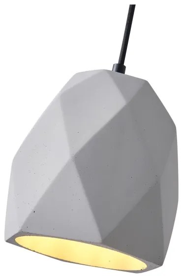 Luster na lanku 1xE27/40W/230V šedá