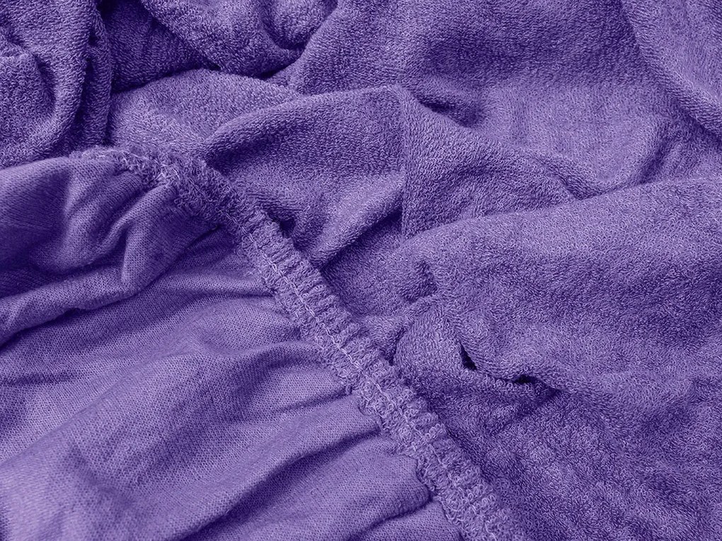 Froté plachta EXCLUSIVE tmavofialová 200x220 cm