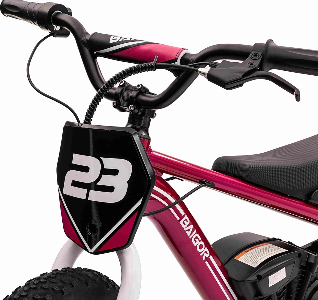 Ramiz BAIGOR 23 PRO Ružová batériová motorka pre dieťa