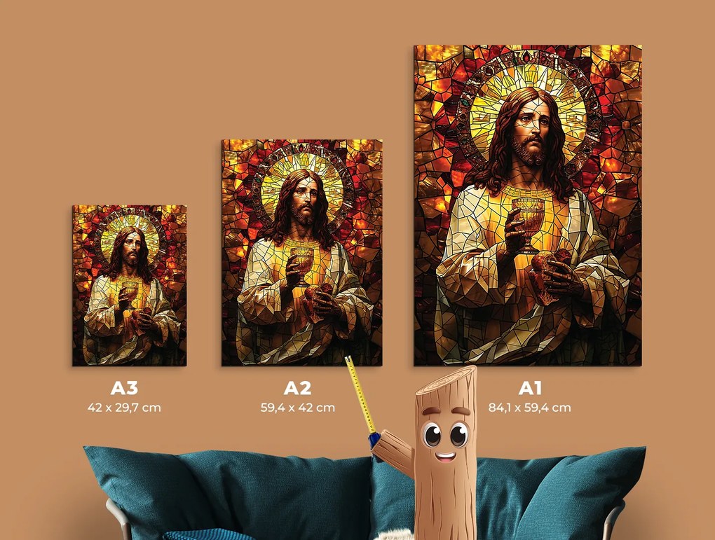 drevko | Obraz na stenu Eucharistický Kristus
