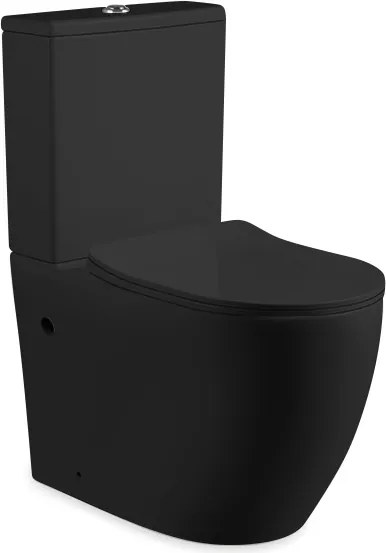 Erga Siena, WC kombi misa s nádržkou vrátane splachovacej súpravy 620x365x820 mm + toaletné sedadlo, čierna matná, ERG-V03-SIENA-RIM-BK