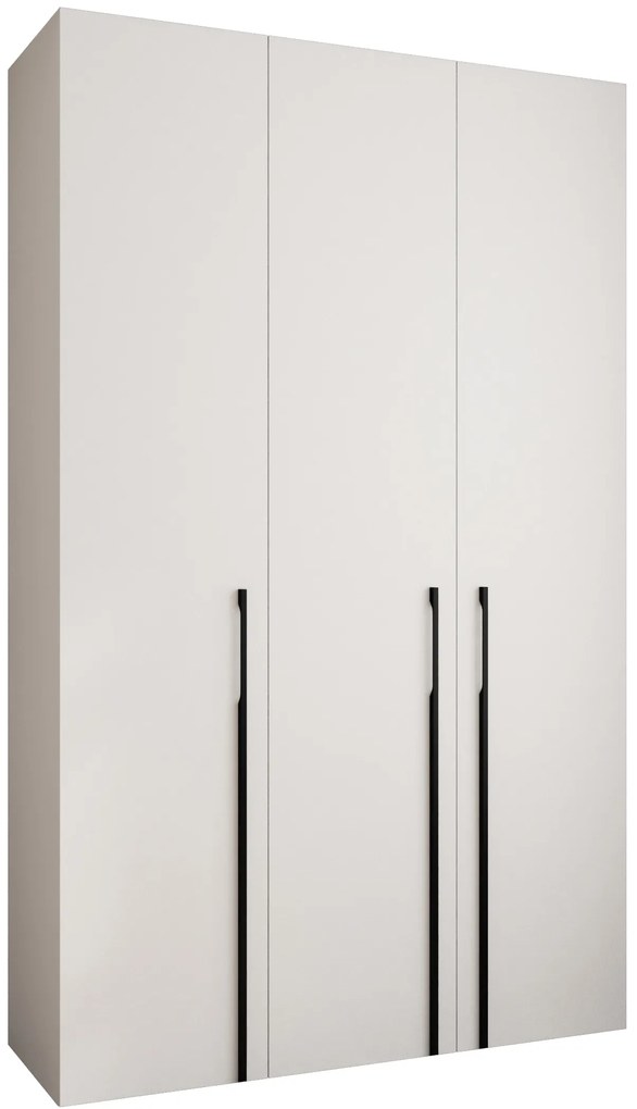 Šatníková skriňa 150 cm Carmela 40-3 (biela + čierna). Akcia -20%. Vlastná spoľahlivá doprava až k Vám domov. 1126609