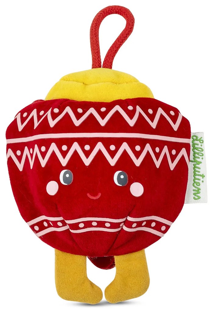 Lilliputiens – vianočná plyšová dekorácia – růžová elfka Bibbi