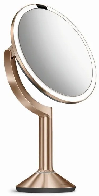 Zrkadlo Simplehuman so senzorom TRIO s dotykovým ovládaním, rose gold