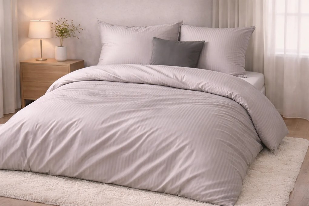 INTERMEDIC SK Damaškové obliečky Béžové 140x200/70x80 cm