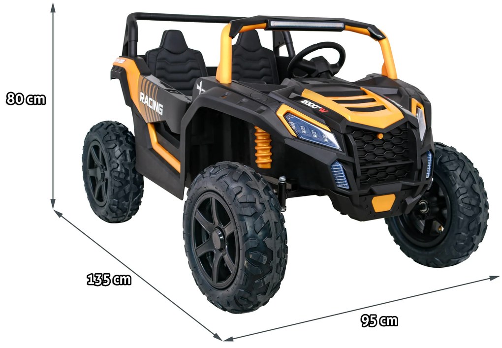 RAMIZ ELEKTRICKÉ AUTÍČKO BUGINA Elektrická bugina ATV STRONG Racing 4x4 Buggy Zlatá 180 W, 24V, 24V14Ah, 2023