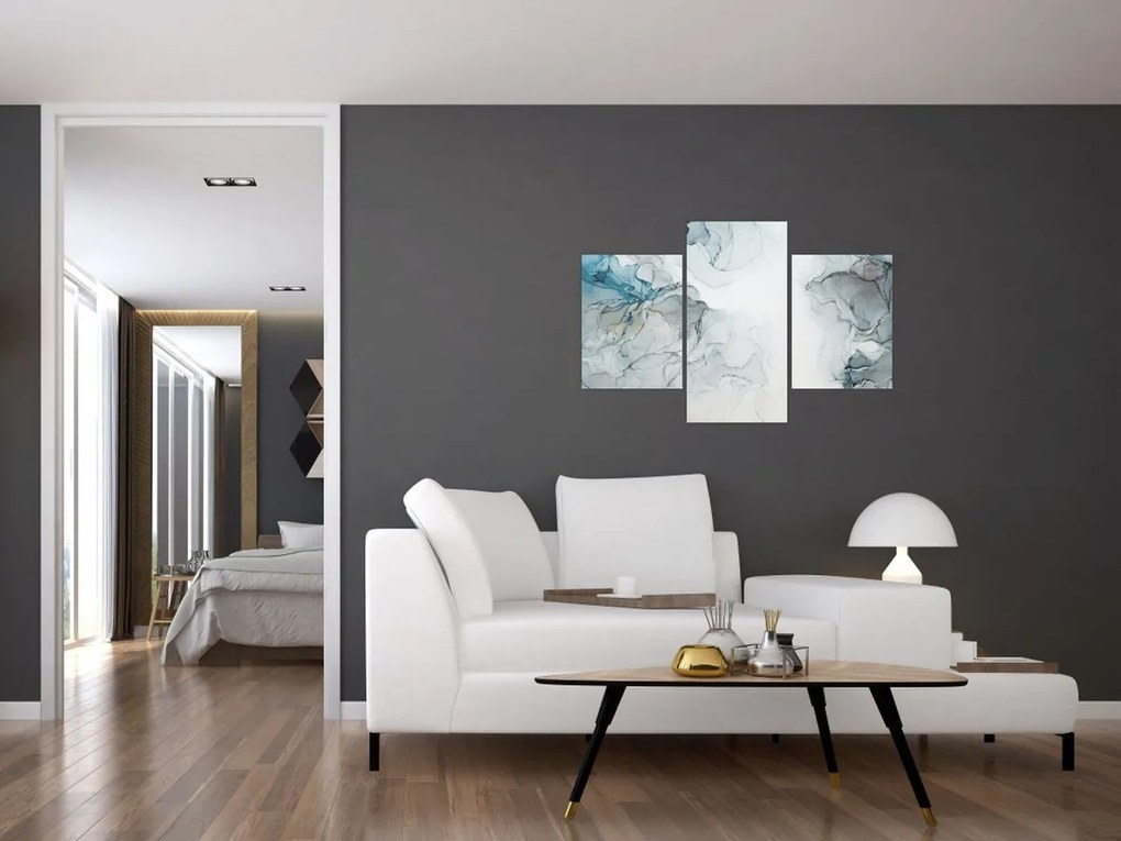 Obraz - Modrý mramor (90x60 cm)
