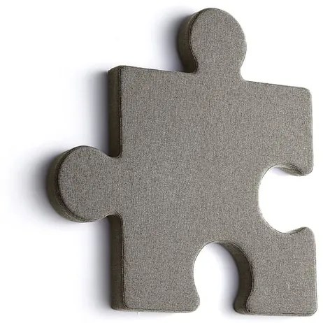 Akustický panel POLY, puzzle, 700x700x50 mm, nástenný, hnedá