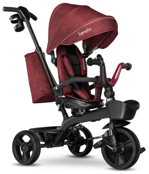 Lionelo - Detská trojkolka KORI Red Burgundy