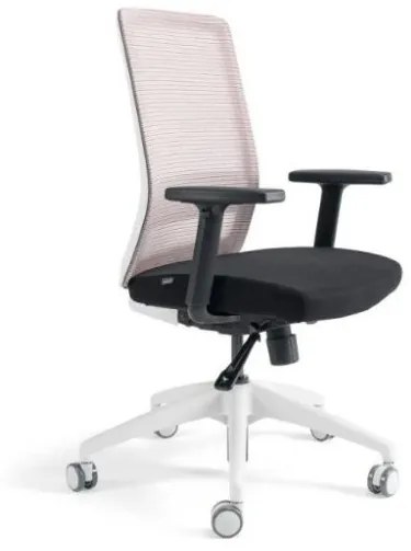 Kancelárska ergonomická stolička S30 — látka, viac farieb S podhlavníkom Modrá