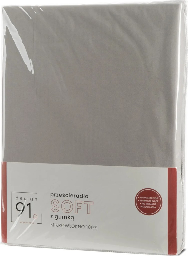 PRESTIERADLO Z MIKROVLÁKNA SOFT 100X200 CM STRIEBORNÉ