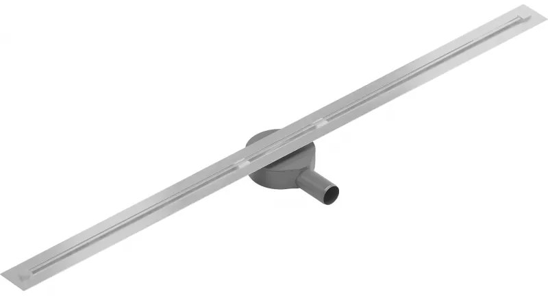 Mexen Flat Super Slim, super tenký odtokový žľab s 360° rotačným sifónom 120 cm, nerez, 1051120