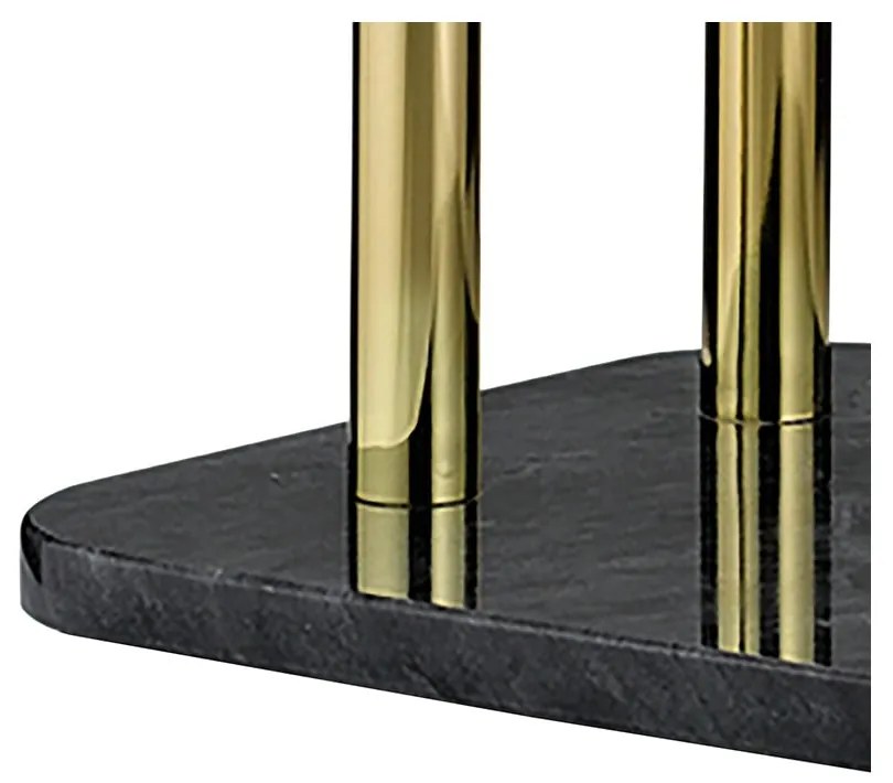 Čierny mramorový držiak na uterák Kela Liron