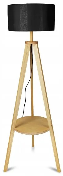 Stojacia lampa 1xE27/40W/230V čierna