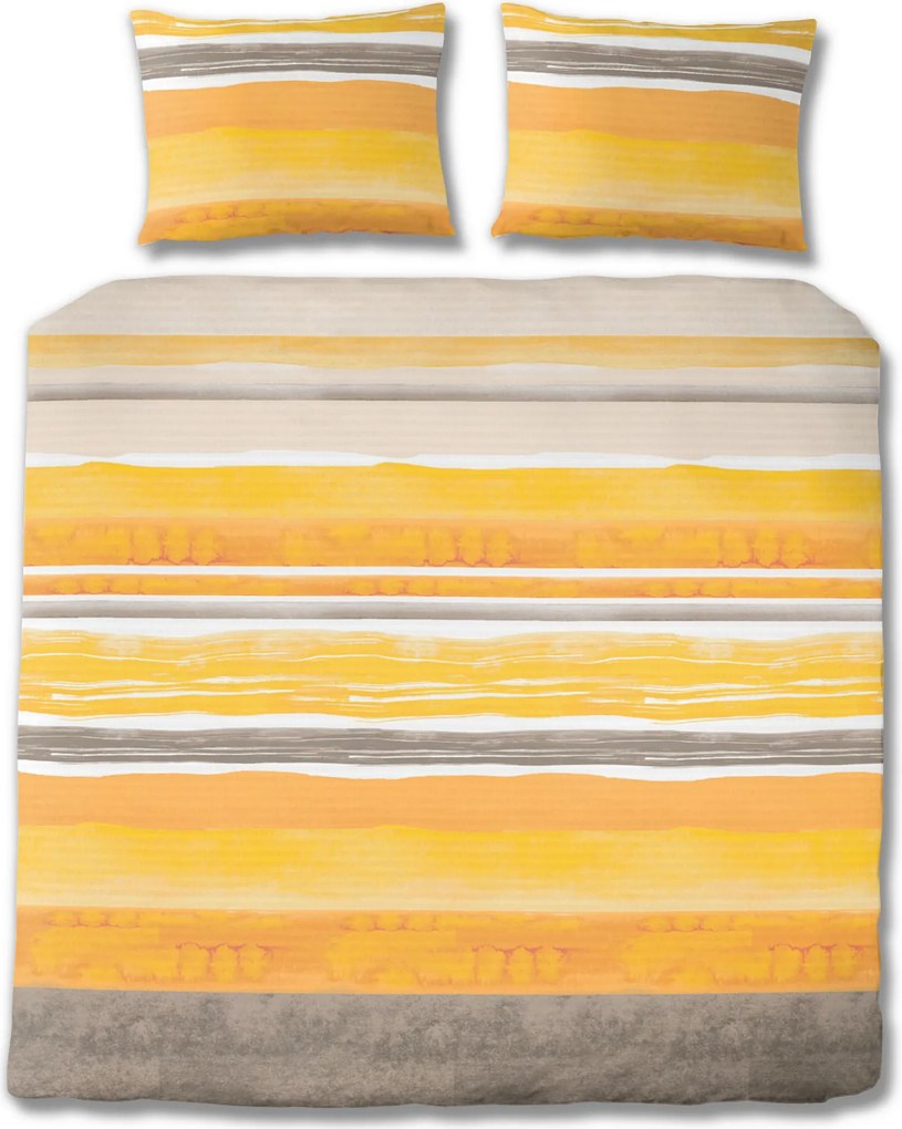 XXXLutz POSTEĽNÁ BIELIZEŇ, seersucker, oranžová, 200/200 cm Florella - Obliečky & plachty - 004388012102