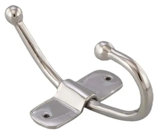 Strieborný nástenný hliníkový háčik - 11 * 19 * 8cm