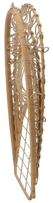 GARDEN LINE Skladacie závesné kreslo Eris Brown so sivým vankúšom FAT0923