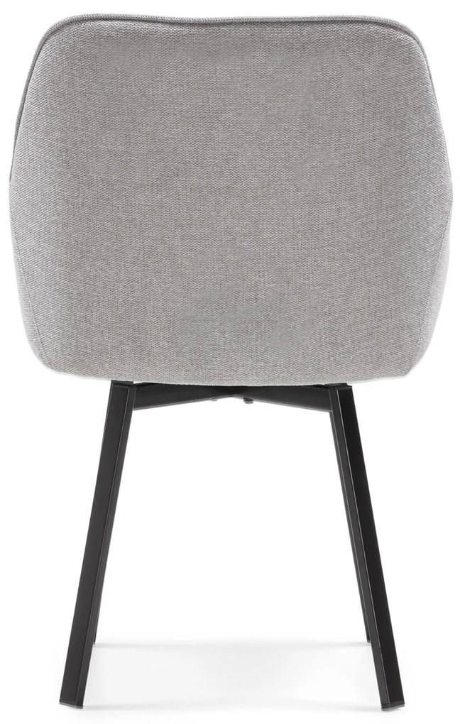 Otočná jídelní židle JACK světle šedá