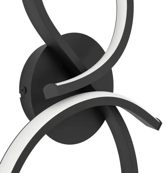 Eglo 901268 - LED Nástenné svietidlo SERPINS LED/11,4W/230V 3000K čierna