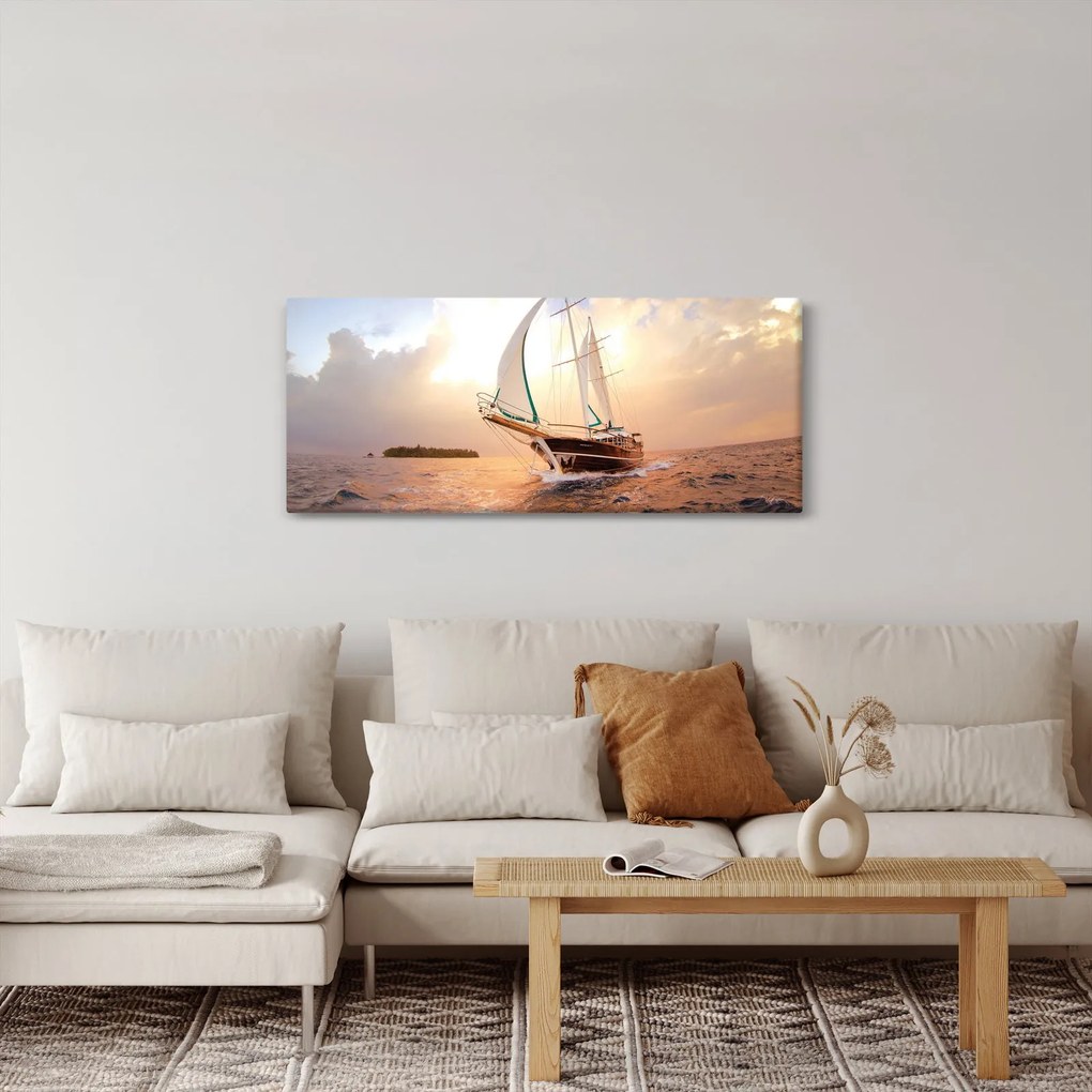 Obraz jachty (120x50 cm)