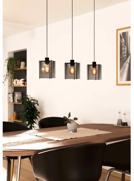 Eglo 900738 - Luster na lanku SEGOVIA 3xE27/40W/230V