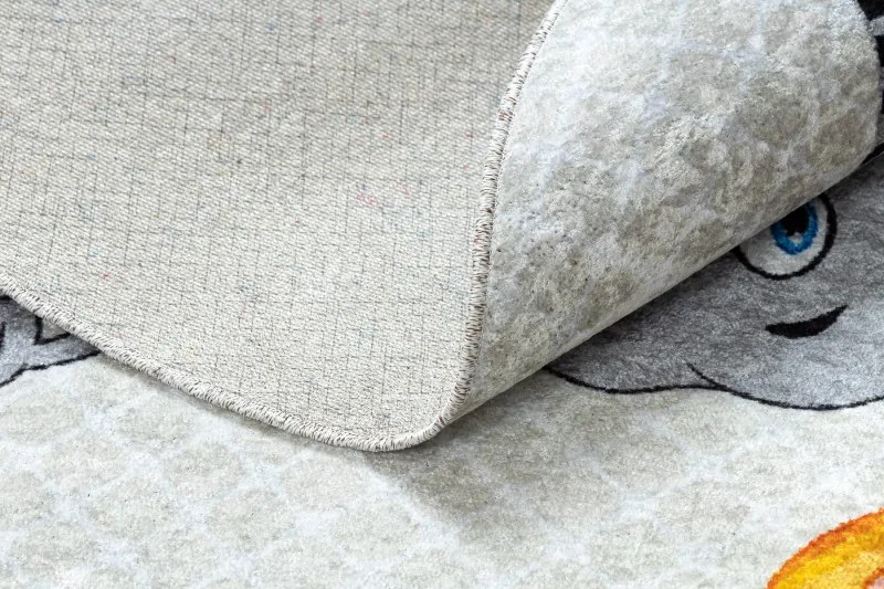 Dywany Łuszczów, Detský kusový koberec Junior 51595.801 Africa, 160x160 (priemer) kruh, viacfarebná, detská izba