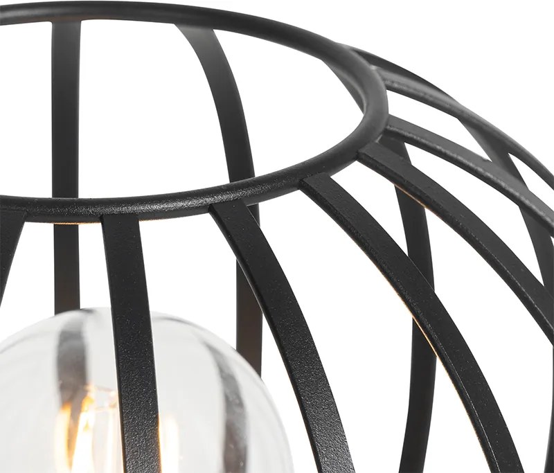 Dizajnová stolná lampa čierna - Johanna