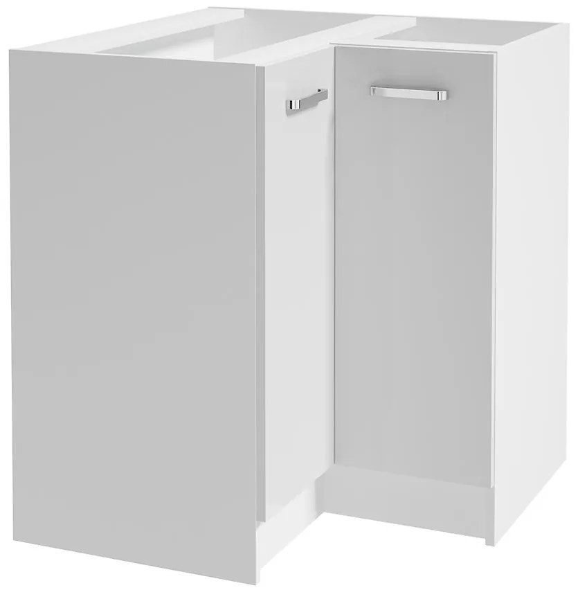 Rohová kuchynská skrinka Arosa B90 2D0S biela